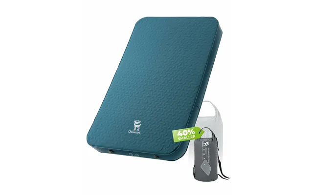 Qunature Portable Inflating Sleeping Pad With Foam - Blue Full