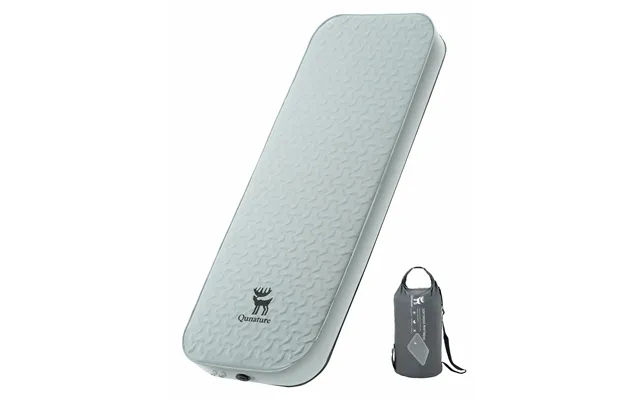 Qunature Portable Inflating Sleeping Pad With Foam - Green Single