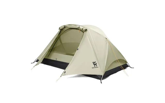 Qunature Rainproof Tent Lightweight Aluminum Rods Easy Setup For Camping - Off White