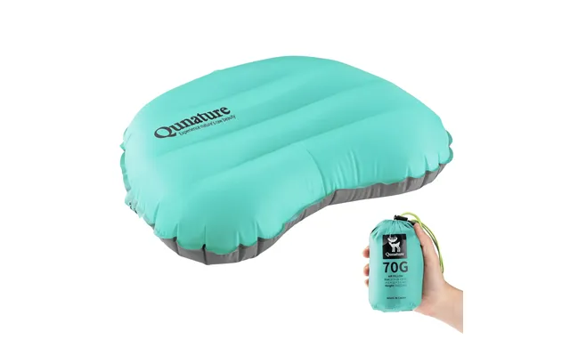 Qunature Ultralight Inflatable Camping Pillow - Aqua Blue