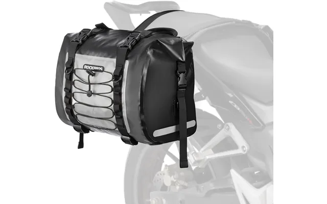 Rockbros 60l Waterproof Motorcycle Saddle Bags Durable Removable 2 Pcs - Grey