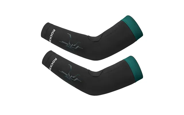 Rockbros Arm Sleeves Cycling Arm Warmers With Ultimate Warmth Moisture-wicking Flexible - Black-green L Xl