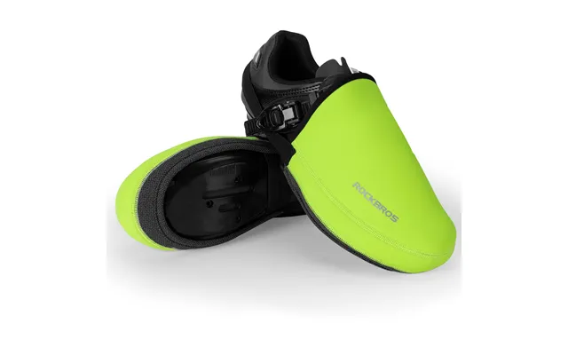 Rockbros Cycling Shoe Toe Covers Thermal Kevlar Bike Overshoes For Men Women - Green S 6-7