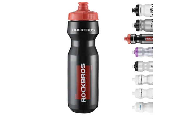 Rockbros Cycling Water Bottle 20-25oz Cycling Bottle Bpa-free - 25oz Black Red