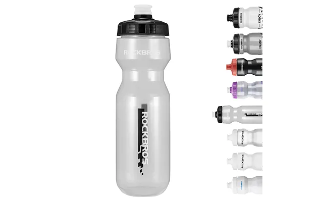 Rockbros Cycling Water Bottle 20-25oz Cycling Bottle Bpa-free - 25oz Black Transparent