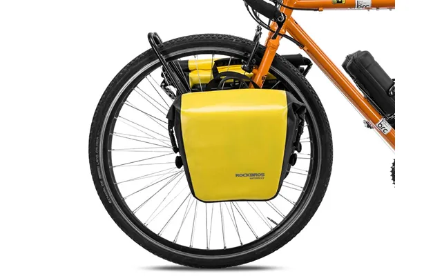 Rockbros Front Roller Panniers Bag Sturdy With Handle Shoulder Strap 1 Pair - Yellow