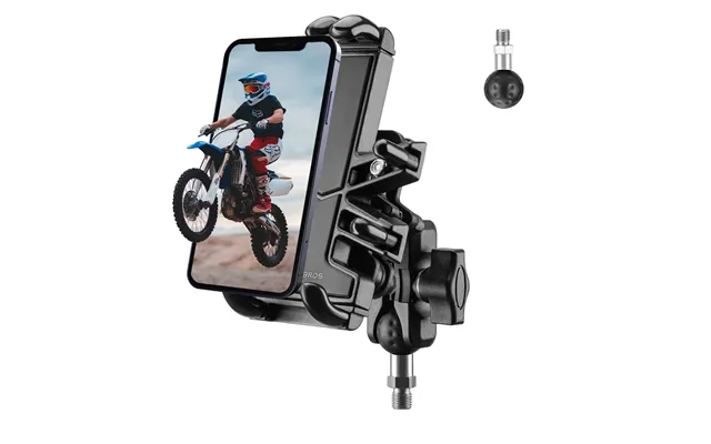 Rockbros Motorcycle Atv Adjustable Phone Holder With Vibration Dampener For 4