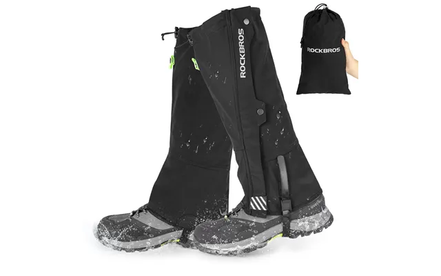 Rockbros Snow Boot Leg Gaiters, Waterproof Hiking Gaiters For Winter Sports And Snow Shoes - 2xl 3xl