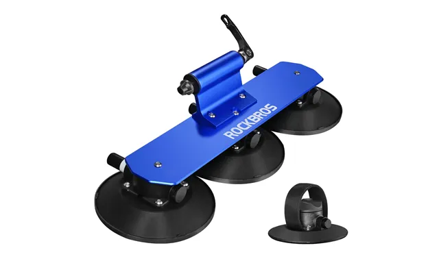 Rockbros Suction Cup Bike Rack For Car Roof Quick Release Sucker Mount - 1 Bike Blue