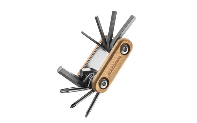 Rockbros Titanium-plated 8-in-1 Wood Handle Multi-function Tool