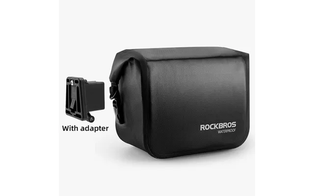 Rockbros Waterproof Bicycle Bag Folding Bike Front Basket Shoulder Pack Handlebar Bag - Bag With Adapter