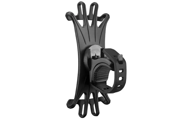 Silicone Phone Holder For Bikes, Strollers Fits 4.0 To 6.7 Phones, 360 Rotation - Black