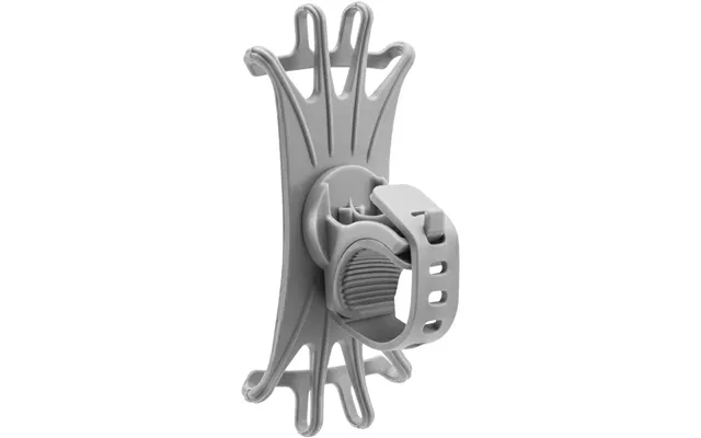 Silicone Phone Holder For Bikes, Strollers Fits 4.0 To 6.7 Phones, 360 Rotation - Grey