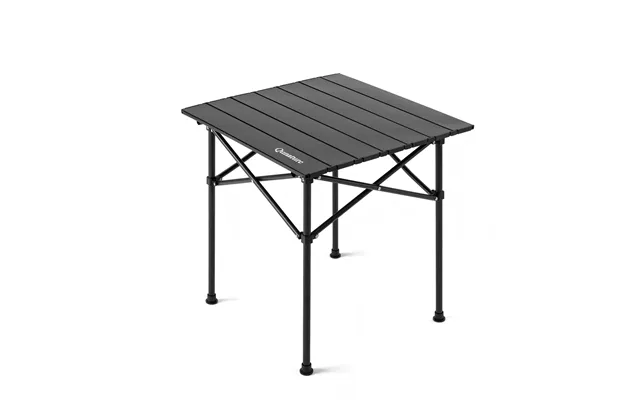 Thickened Steel Portable Folding Table - Black