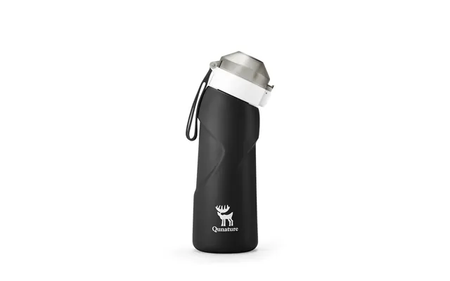 Water Bottle Angled Straight-fold Soft - Black