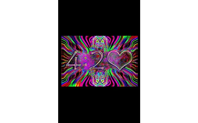420 Neon Blacklight Poster