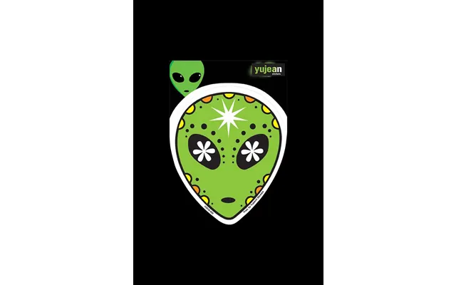 Alien Sugar Skull Sticker
