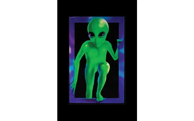 Alien Visitor Blacklight Poster