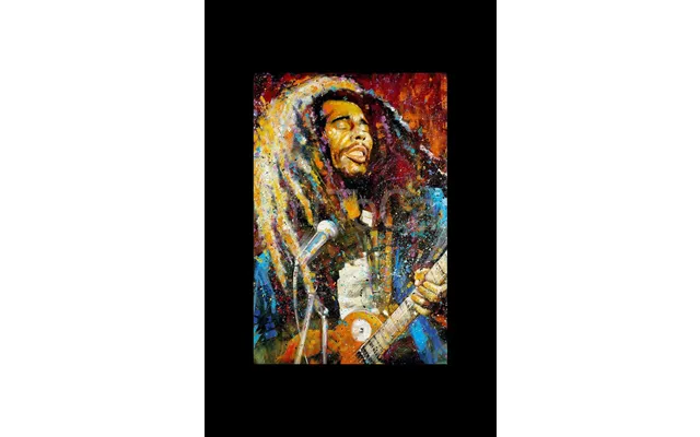 Bob Marley With Mic Poster