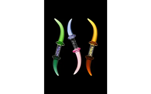 Bull Horn With Diamond Jewels Glass Dabber