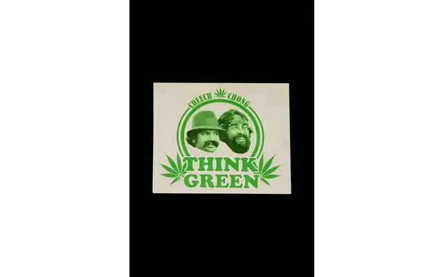 Cheech & Chong Think Green Sticker