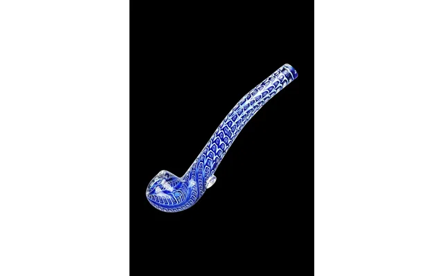 Double Glass Long Sherlock Pipe - Serpent Scales