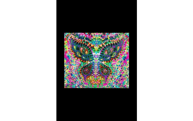 Feed A Hippie Tie-dye Tapestry - Fractal Butterfly