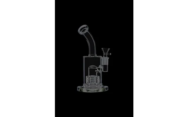 Glass Bubbler With Slitted Drum Perc