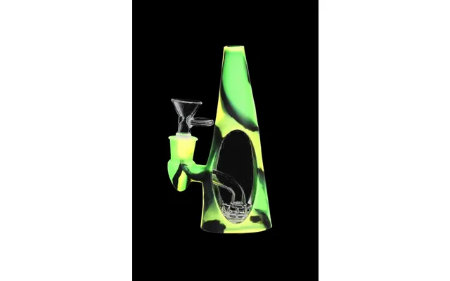 Glass Cone Water Pipe With Silicone Shell - Sili-cone