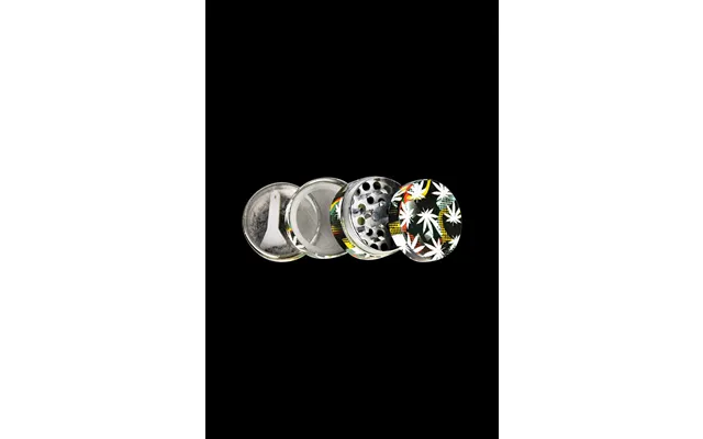Hemp Leaves 4-piece Grinder - 12 Pack