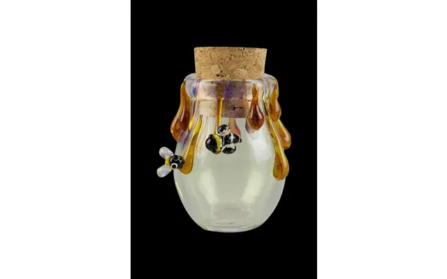 Honey Bee Glass Jar With A Cork
