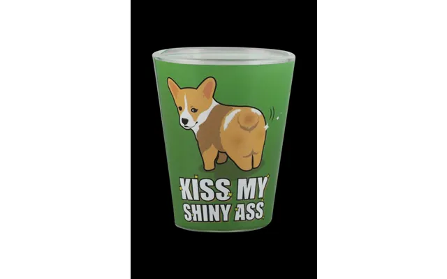 Kiss My Shiny As* Dog Shot Glass