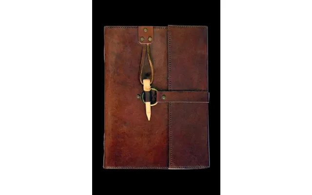 Leather Journal With Wooden Peg Closure