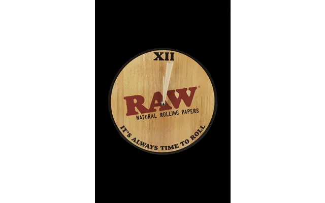 Raw Wood Wall Clock