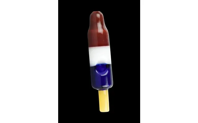 Red White & Blue Popsicle Hand Pipe - The Rocket Pop