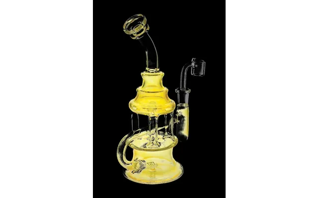 Silver Fumed Scientific Oil Dab Rig - Circ Stack