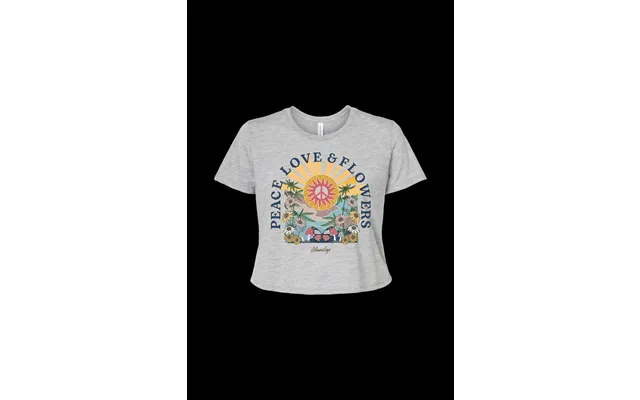 Stonerdays Peace Love & Flowers Crop Top