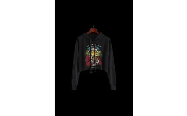 Stonerdays Too Lit To Quit Crop Top Hoodie