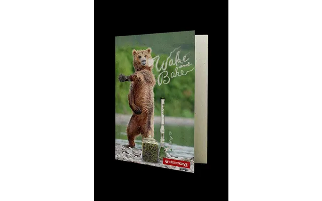 Stonerdays Wake And Bake Bear Hemp Cards