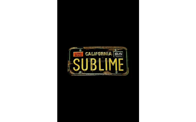 Sublime Logo License Plate Sticker