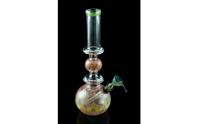 The Orchid Fume Worked Glass Bong With Dots