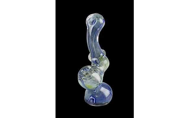 Worked Fritted Bubbler Hand Pipe - Boomer