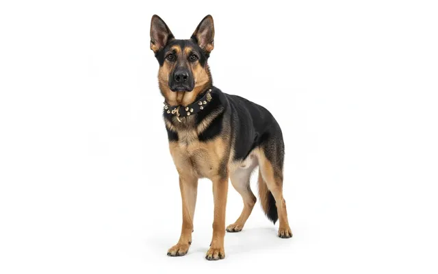Warlord Studded Collar For German Shepherd - L