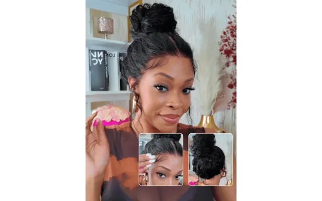 Sunber Hair 13x6 7x5 Hd Wet And Wavy Water Wave Bye Bye Knots Pre-cut Lace Frontal Wigs With Elastic Drawstring - 7x5 Hd
