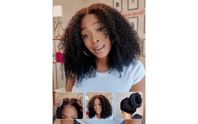 Sunber Hair 4c Kinky Curly Human Hair Lace Wigs 7x5 Bye Bye Knots - 7×5-4c Kinky Edge-invisi Drawstring 14