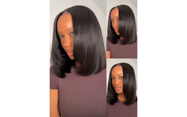 Sunber Hair 7x5 No Slip Pre-cut Lace Blunt Cut Silky Straight Bob Wig With Elastic Drawstring Flash Deal - 7x5 Lace-no S