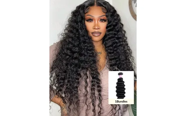 Sunber Hair Hair 1 Bundle 100% Human Virgin Hair Loose Deep Wave - 12 Inches