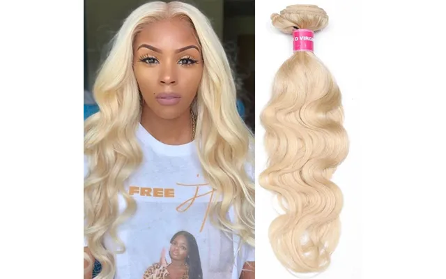 Sunber Hair Hair 613 Blonde Virgin Human Hair Extension Body Wave Bundles 10-24 Inch 1pcs - 100% Human Hair 10