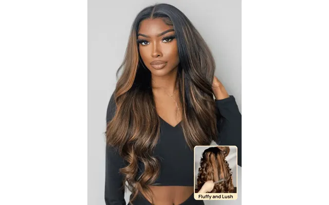 Sunber Hair Highlight Balayage Blonde 7*5 Pre Cut Lace Glueless Human Hair Wigs - 7*5 No Slip-with Drawstring 16