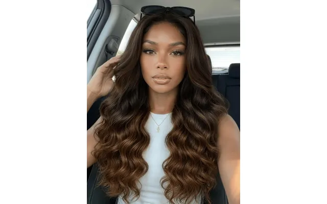 Sunber Hair Ombre Caramel Brown Balayage 13x4 Pre Everything Body Wave With Invisi Drawstring - 13x4 Lace-no Slip 16